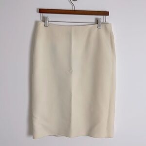 Ralph Lauren Purple Label Cream Pencil Skirt size 8 new!